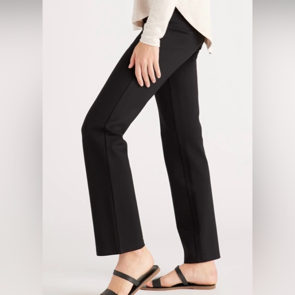 Quince Black Straight Leg Pants
